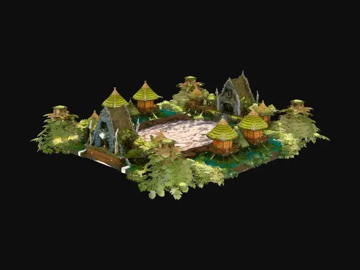 3D model for Riverwood Lantern Village