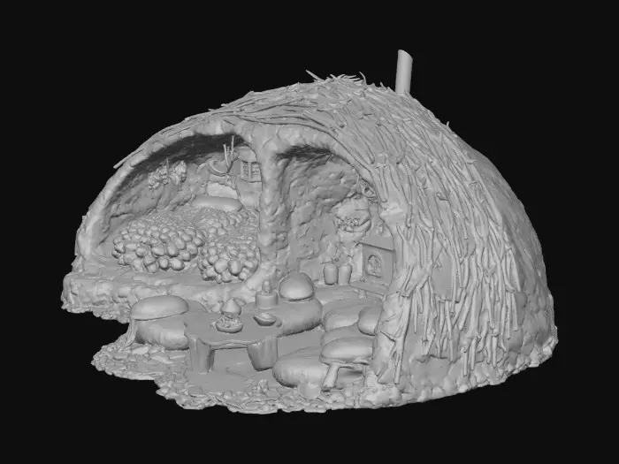 3D model for Hearth of the Mossy Burrow
