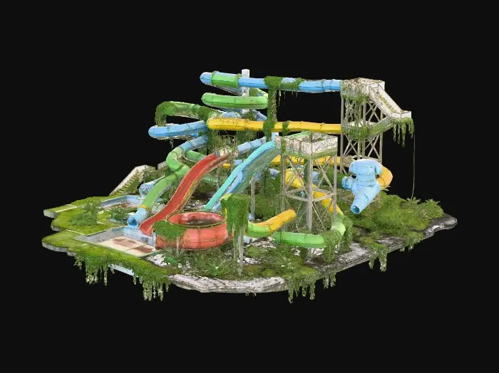 3D model for Overgrown Waterpark
