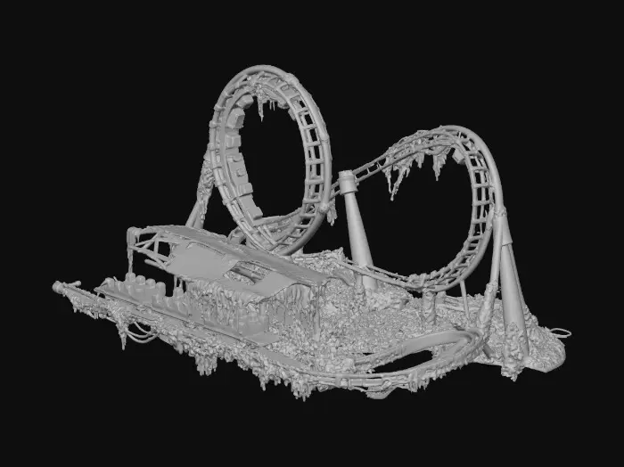 3D model for Overgrown Roller Coaster
