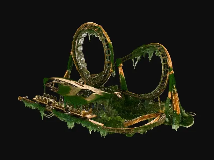 3D model for Overgrown Roller Coaster