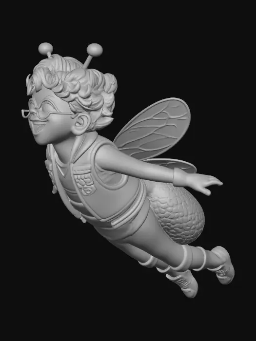 3D model for Bee Kid in Flight