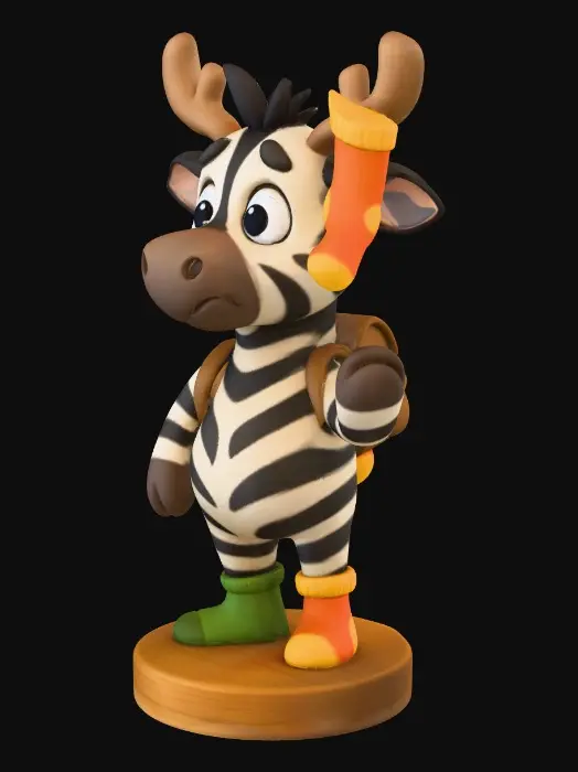 3D model for Zebra's Sock Dilemma