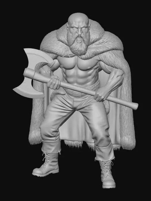 3D model for Dwarf Champion