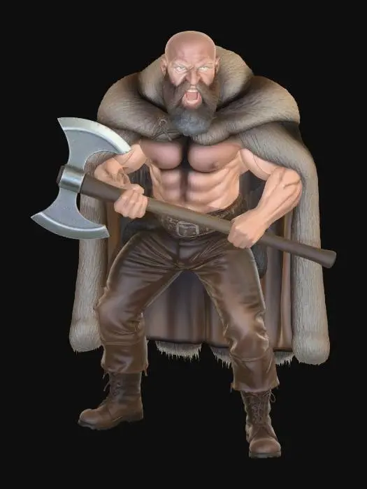 3D model for Dwarf Champion