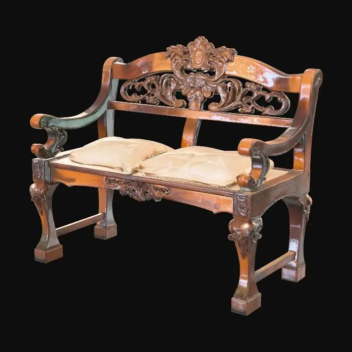 3D model for Victorian Elegance Bench