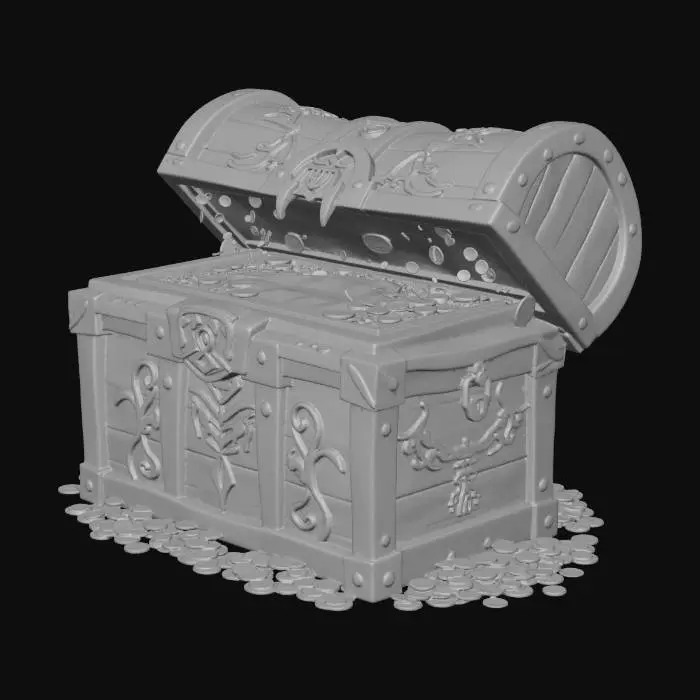 3D model for Treasure Chest of the Azure Flame