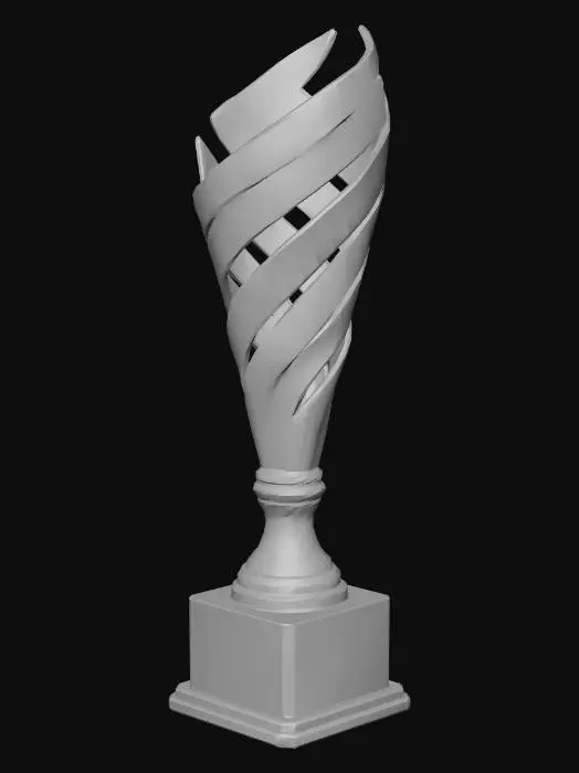 3D model for Golden Spiral Trophy