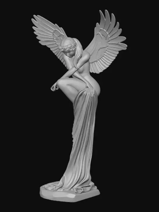 3D model for angle wing green