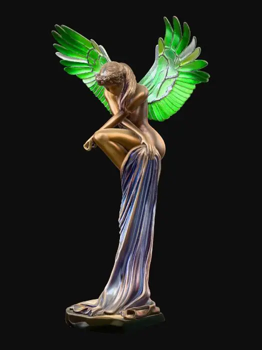 3D model for angle wing green