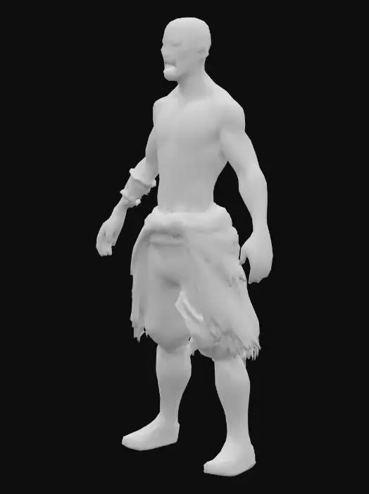 3D model for Realistic 3D model of a humanoid zombie inspired by “The Walking Dead” style, male, bald, gaunt and pale skin, torn dirty clothes with visible wear and stains, damaged shoes, sunken eyes, cracked lips, slightly open mouth showing broken teeth, light scratches and dirt on skin (no gore), no weapons or objects except clothing and optional wristwatch, realistic textures, cinematic lighting, high detail, standing in T-pose, empty hands, ready for rigging and animation.