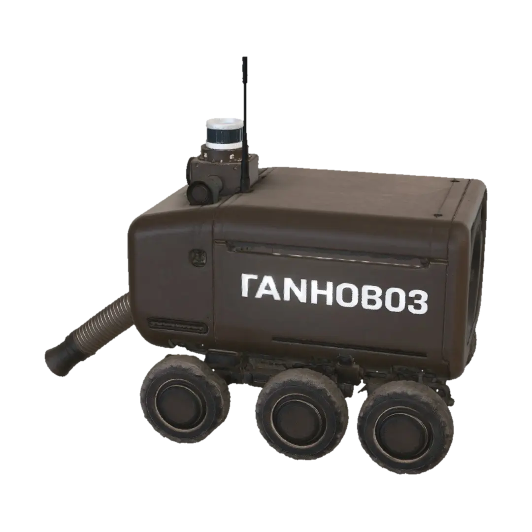 MudRover 6x6 - Variant 3D model, vytvořený pomocí AI