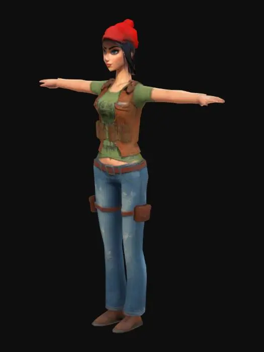 3D model for soldiers_woman
