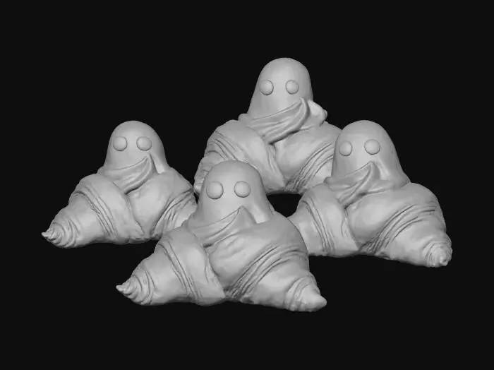 3D model for Ghost Croissants, #Halloween2025#