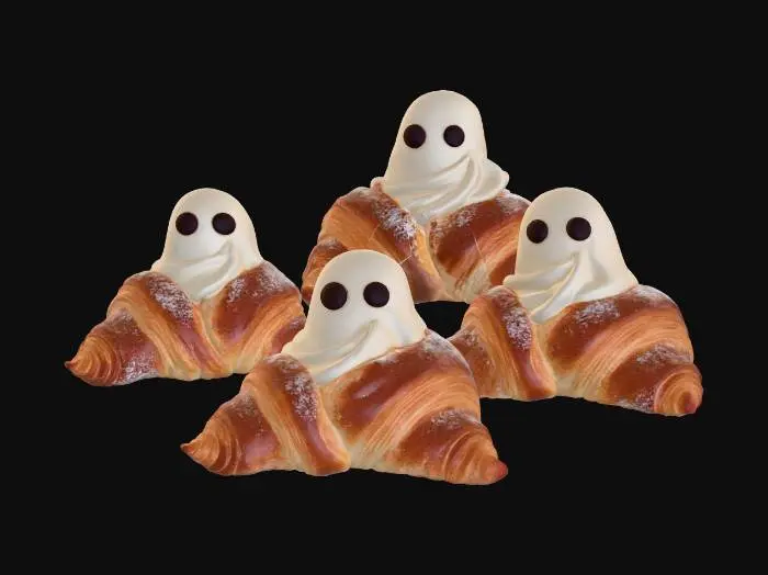 3D model for Ghost Croissants, #Halloween2025#