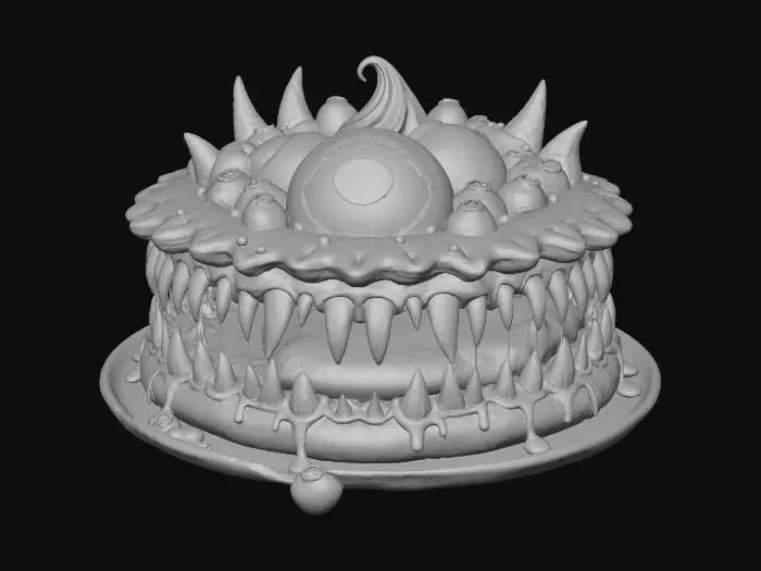 3D model for Monstrous Blueberry Delight, #Halloween2025#