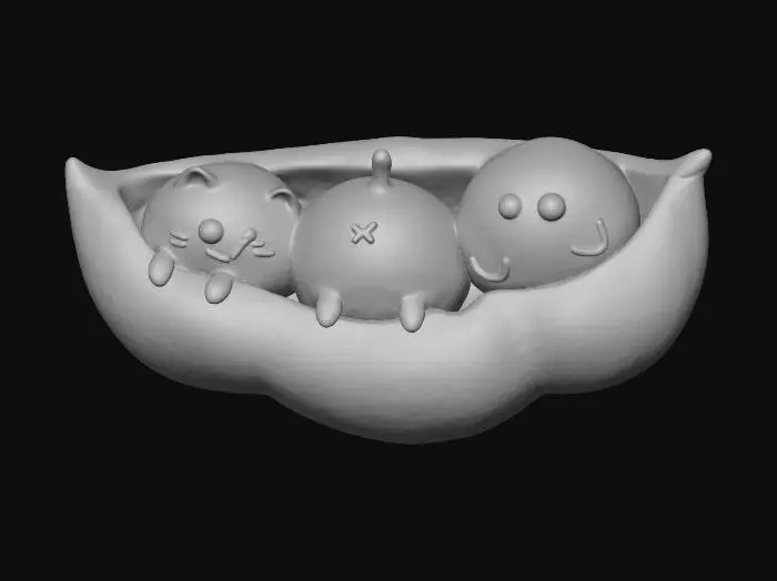 3D model for Pea Pod Pals KITTY