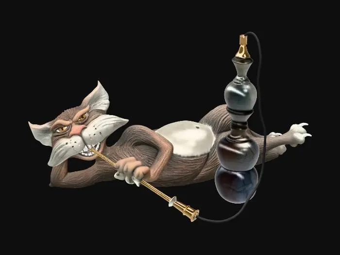 3D model for The Cat and the Hookah