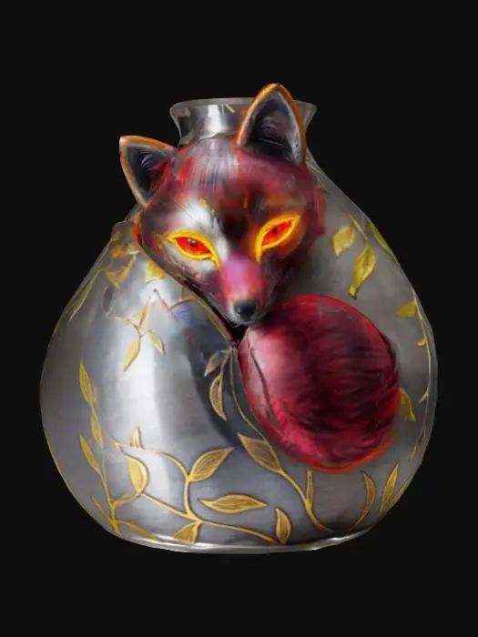 3D model for Fox_Vase
