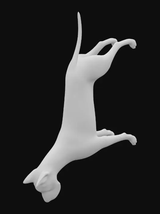 3D model for black dog