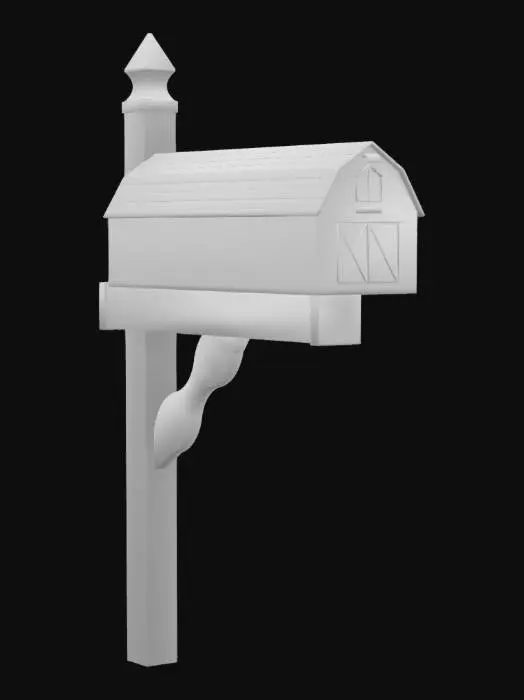 3D model for Barn mailbox