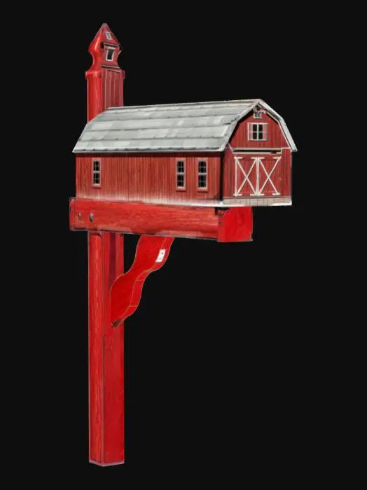 3D model for Barn mailbox