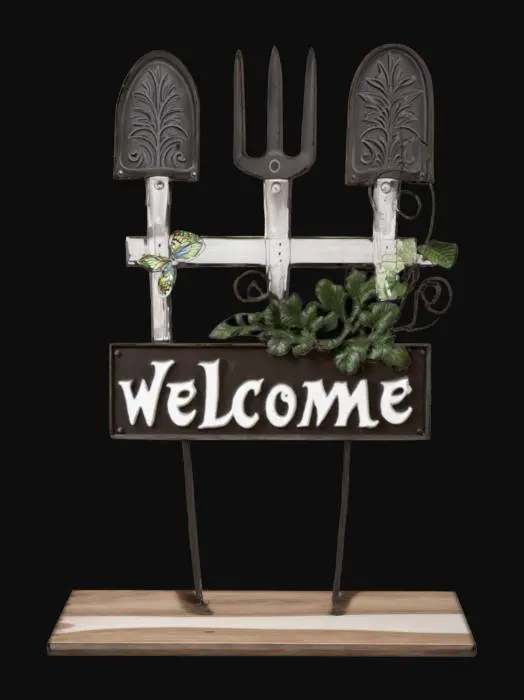 3D model for Garden Welcome Sign