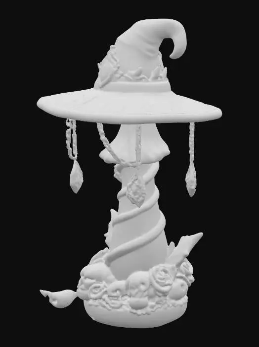 3D model for Enchanted Witch Hat Lamp