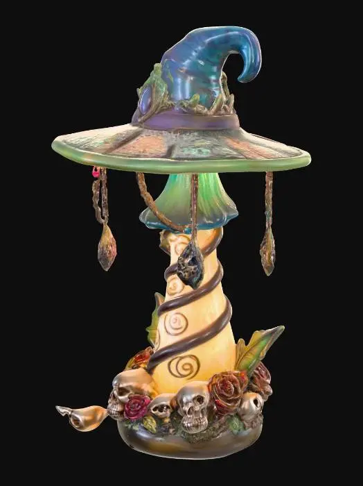 3D model for Enchanted Witch Hat Lamp