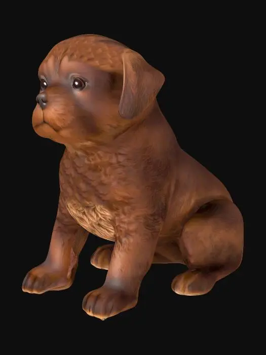 3D model for Chocolate Pup