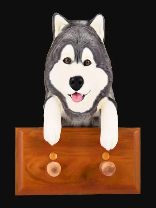 3D model for Husky Wall Art