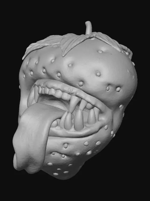 3D model for Strawberry Beast, #Halloween2025#