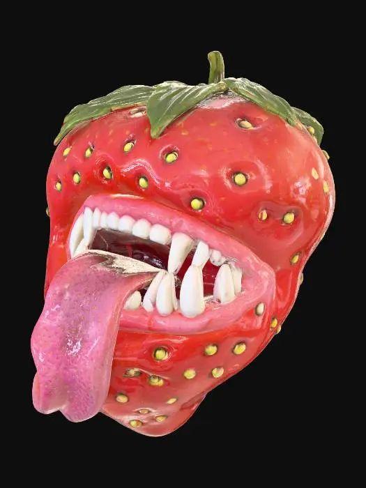 3D model for Strawberry Beast, #Halloween2025#