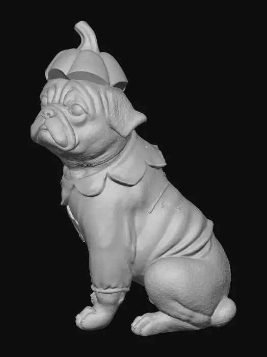 3D model for Pumpkin Pug Pooch, #Halloween2025#