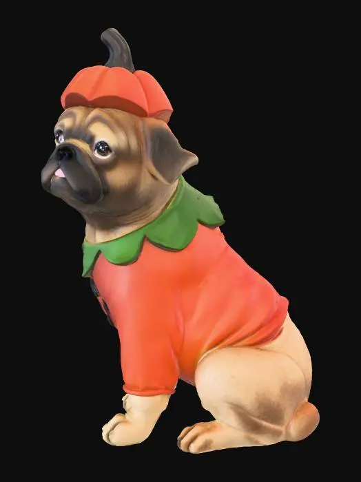 3D model for Pumpkin Pug Pooch, #Halloween2025#