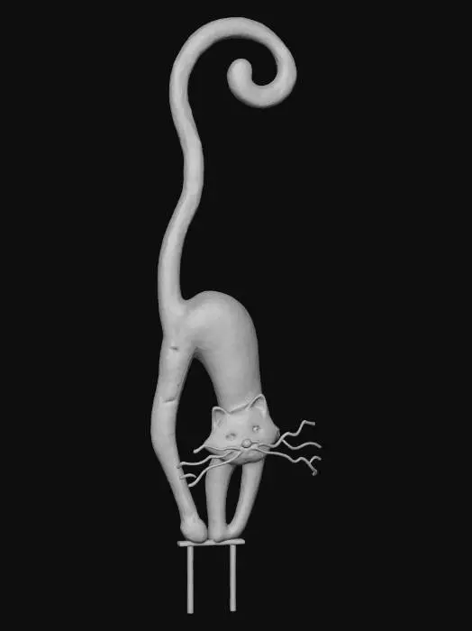 3D model for Curious Cat Stretch, #Halloween2025#