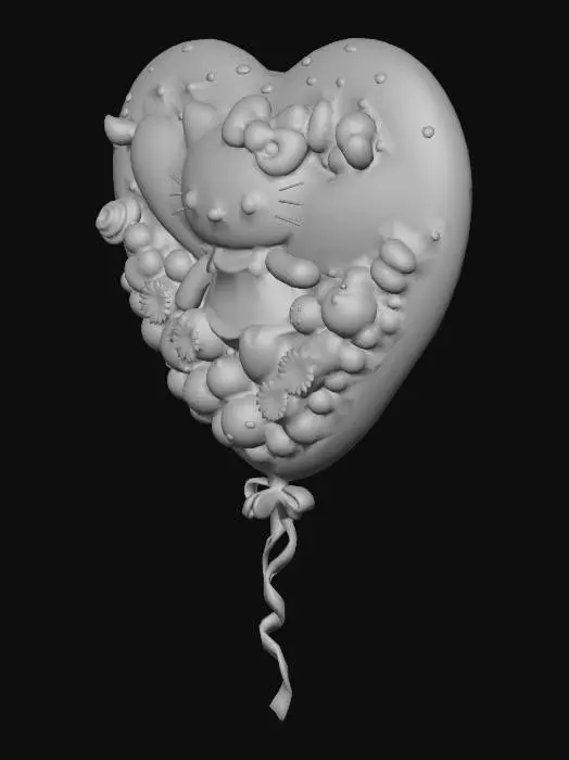 3D model for HELLA CUTE KITTY BALLOON