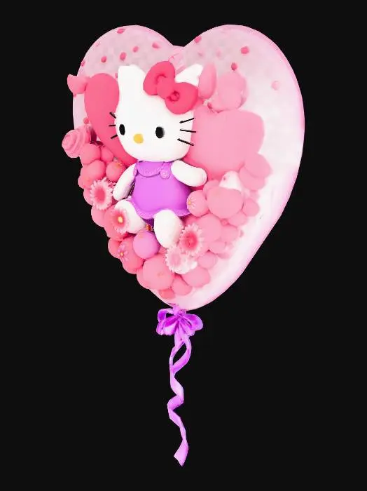 3D model for HELLA CUTE KITTY BALLOON