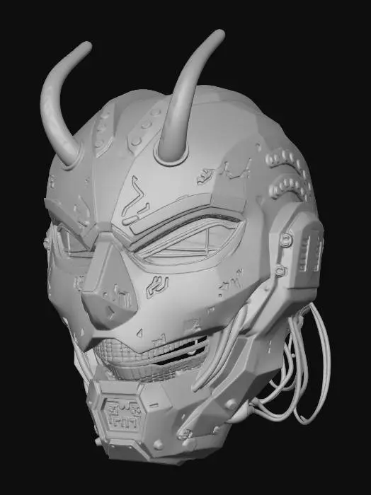 3D model for Neon Oni Mask