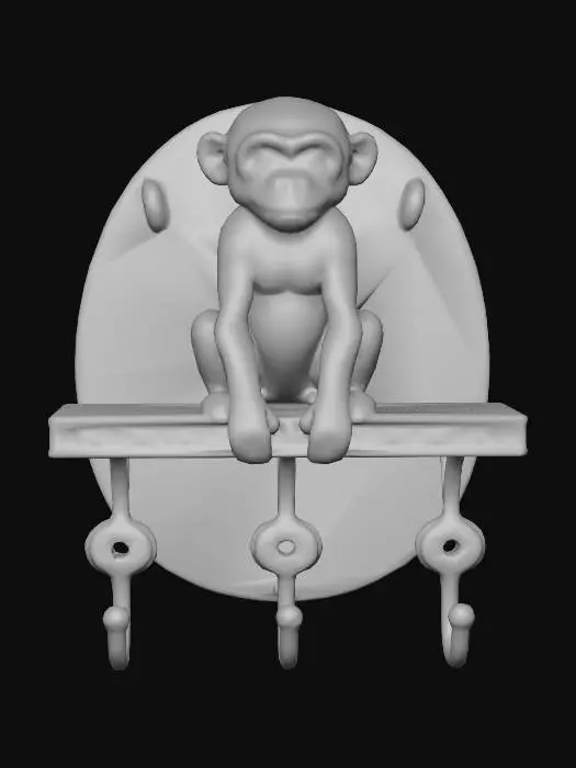 3D model for Monkey on the Mirror Shelf