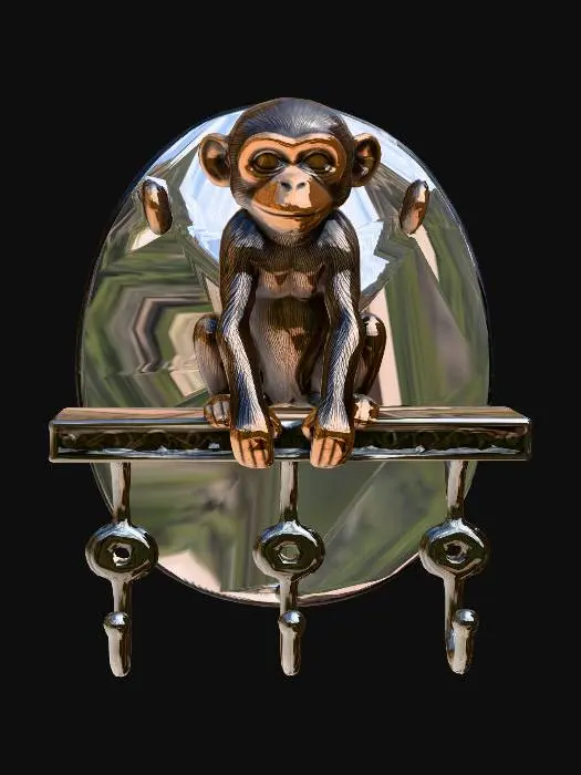 3D model for Monkey on the Mirror Shelf