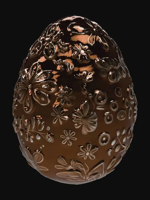 3D model for Floral Chocolate Egg, #EasterEgg2026#