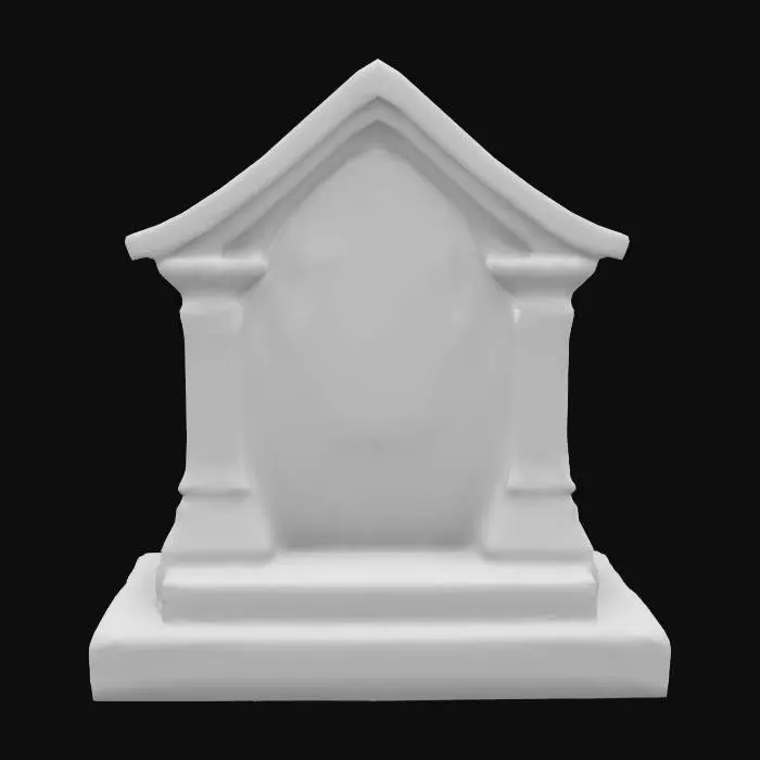 3D model for  Stylized cat memorial, stone with paws that glow on the stone, Highly Detailed., Ultra Realistic