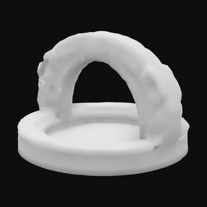 3D model for A Celtic-themed circle of made of white stone intended for gatherings of about 16 people. It should consist of circular formation with carvings of Sakura flowers It should have a weathered look. The circle should feel open and inviting, emphasizing a sense of connection to nature and tradition. Do not include any additional elements like chairs, altars, or decorations—focus purely on the circle.