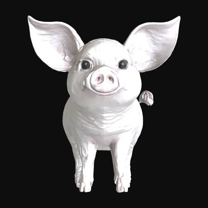 3D model for #SketchTo3D#, Charlotte The Pig