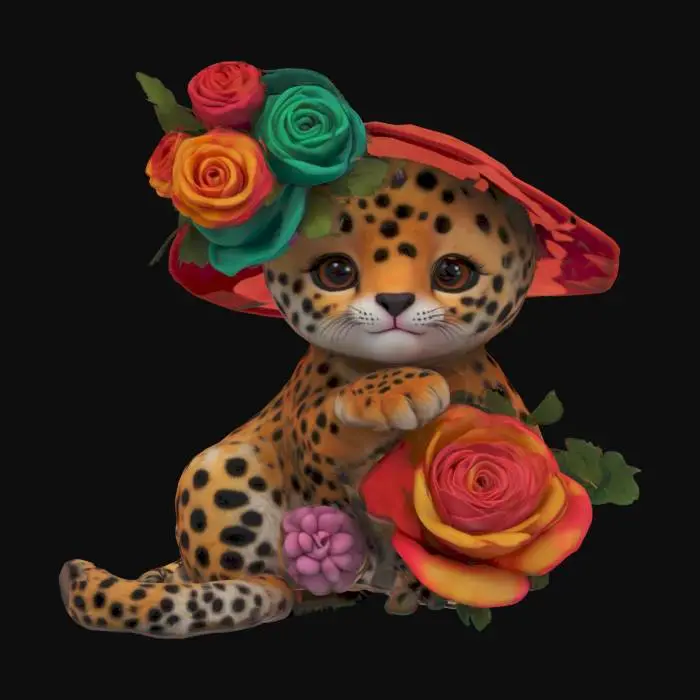 3D model for Whimsical Jungle Bloom