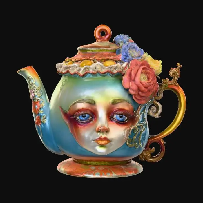 3D model for Whimsical Teapot Portrait