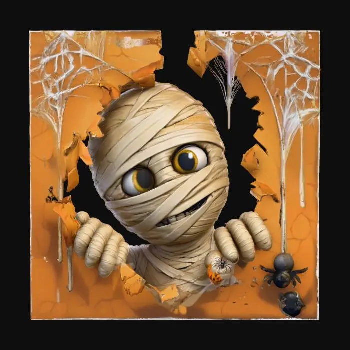 3D model for Mummy Peek-a-Boo, #Halloween2025#