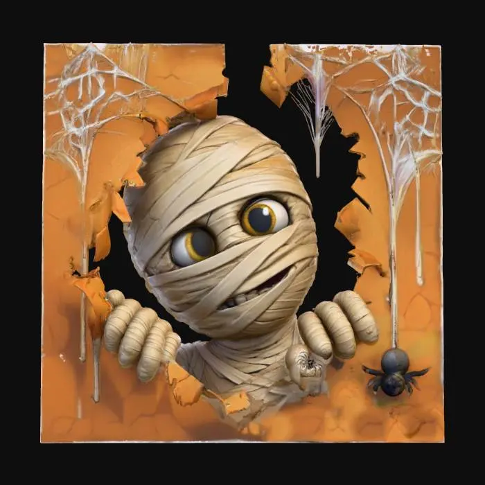 3D model for Mummy Peek-a-Boo, #Halloween2025#