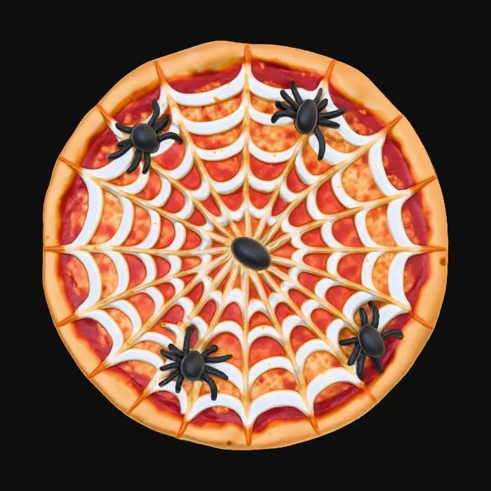 3D model for Spiderweb Pizza, #Halloween2025#